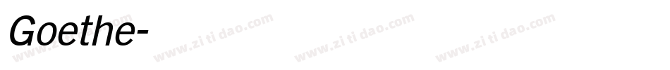 Goethe字体转换