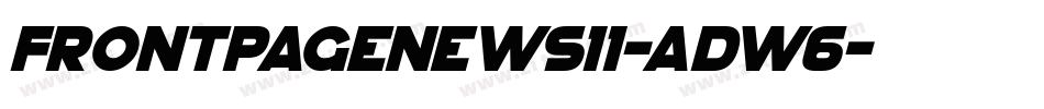 FrontPageNews11-ADw6字体转换