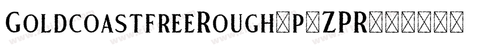 GoldcoastfreeRough-p7ZPR字体转换