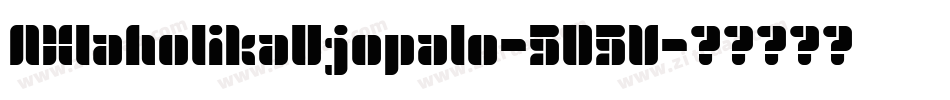 AHlaholikaUjopalo-5D5V字体转换