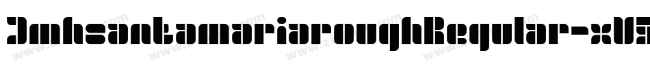 JmhsantamariaroughRegular-xV5V字体转换