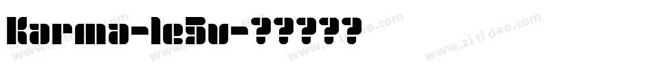 Karma-1e5v字体转换