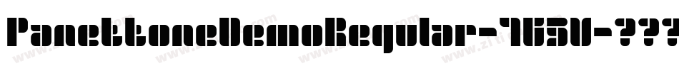 PanettoneDemoRegular-7G5V字体转换