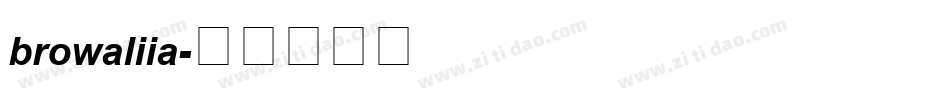 browaliia字体转换