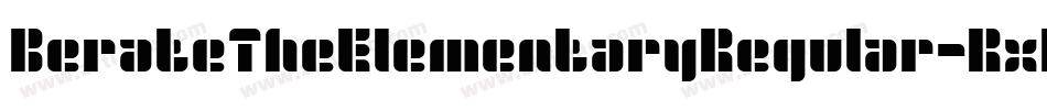 BerateTheElementaryRegular-RxPW字体转换