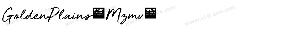 GoldenPlains-Mzmv字体转换