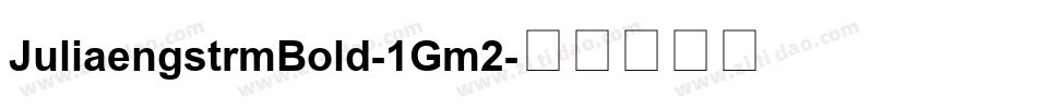 JuliaengstrmBold-1Gm2字体转换