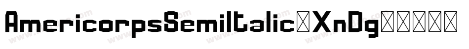 AmericorpsSemiItalic-XnDg字体转换