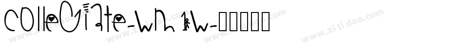 Collegiate-wM1w字体转换