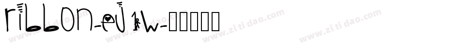 Ribbon-EJ1W字体转换
