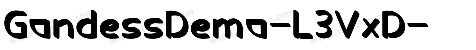 GondessDemo-L3VxD字体转换