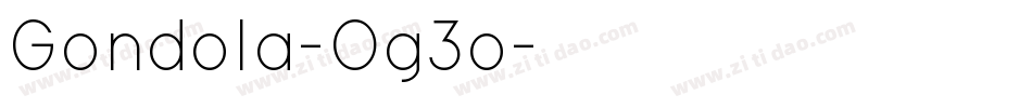 Gondola-Og3o字体转换