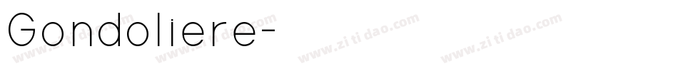 Gondoliere字体转换