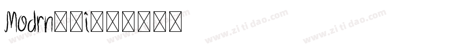 Modrn20i字体转换