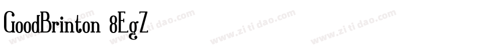GoodBrinton-8EgZ字体转换