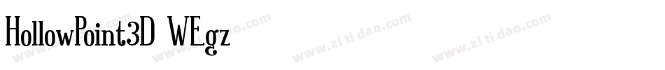 HollowPoint3D-WEgz字体转换