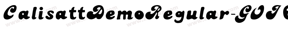 CalisattDemoRegular-GOJ6P字体转换