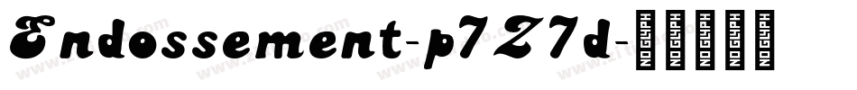 Endossement-p7Z7d字体转换
