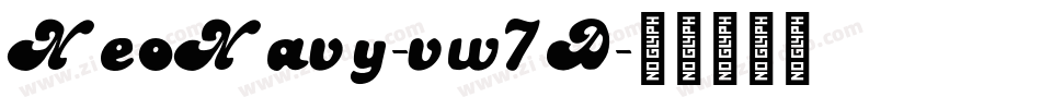 NeoNavy-vw7D字体转换