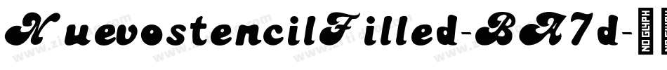 NuevostencilFilled-BA7d字体转换