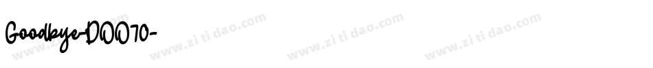 Goodbye-DOO70字体转换