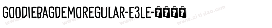 GoodieBagDemoRegular-E3le字体转换