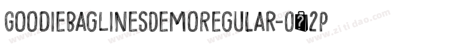 GoodieBagLinesDemoRegular-O62P字体转换