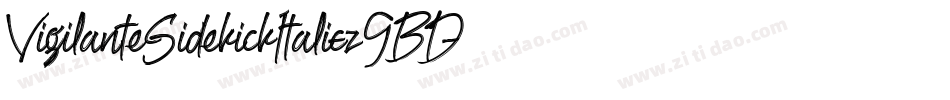 VigilanteSidekickItalic-z9BD字体转换