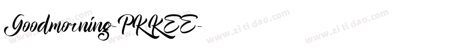Goodmorning-PKKEE字体转换