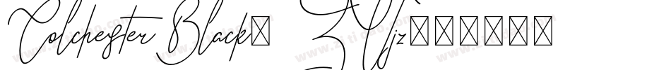 ColchesterBlack-ZVjz字体转换
