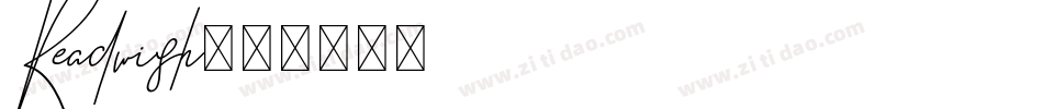 Readwish字体转换