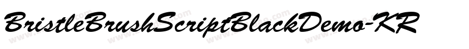 BristleBrushScriptBlackDemo-KRRX字体转换