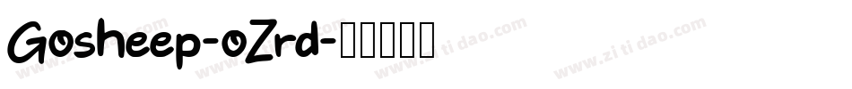 Gosheep-oZrd字体转换