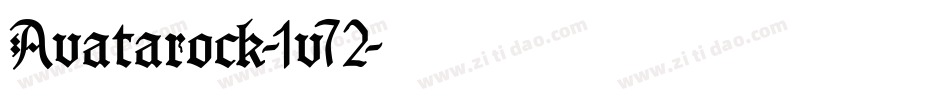 Avatarock-1v72字体转换