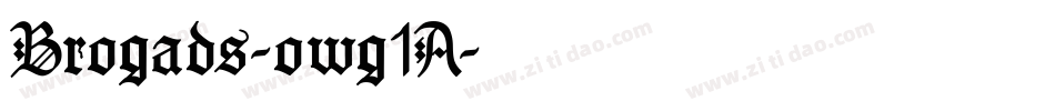 Brogads-owg1A字体转换