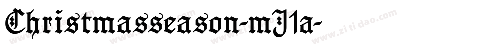 Christmasseason-mJ1a字体转换