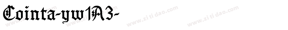 Cointa-yw1A3字体转换