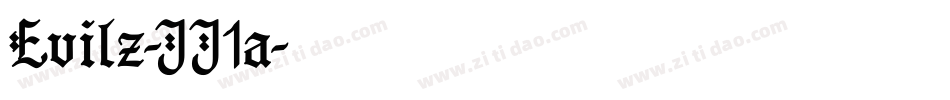 Evilz-JJ1a字体转换