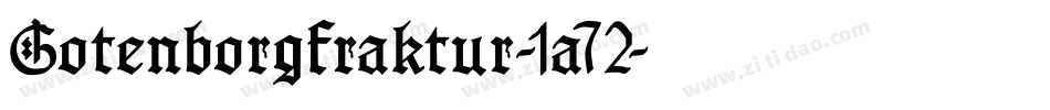Gotenborgfraktur-1a72字体转换