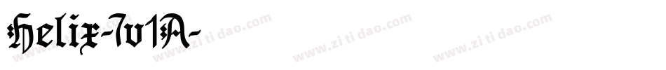 Helix-7v1A字体转换