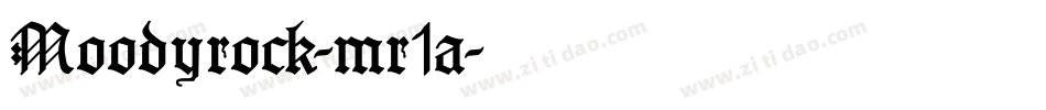 Moodyrock-mr1a字体转换