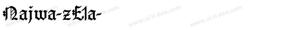 Najwa-zE1a字体转换