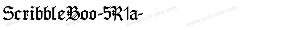 ScribbleBoo-5R1a字体转换
