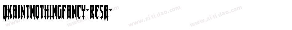 Dkaintnothingfancy-re5A字体转换