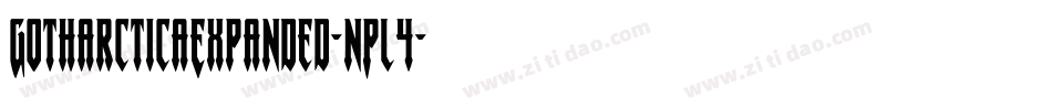GotharcticaExpanded-nPl4字体转换 GotharcticaExpanded-nPl4字体转换