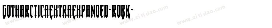 GotharcticaExtraExpanded-roBK字体转换
