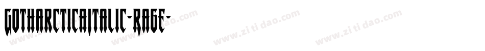 GotharcticaItalic-Ra6e字体转换