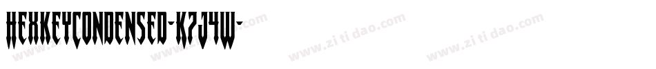 HexkeyCondensed-K7J4W字体转换