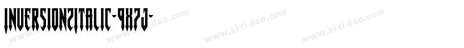 InversionzItalic-9x7j字体转换