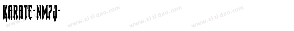 Karate-nm7J字体转换